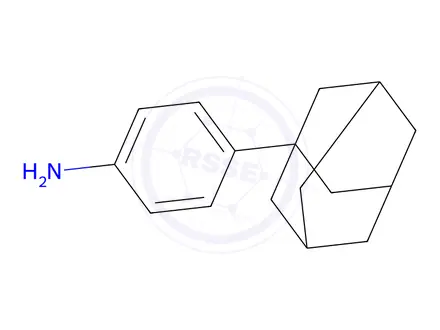 Chemical structure of 4-Adamantan-1-yl-phenylamine hydrochloride
