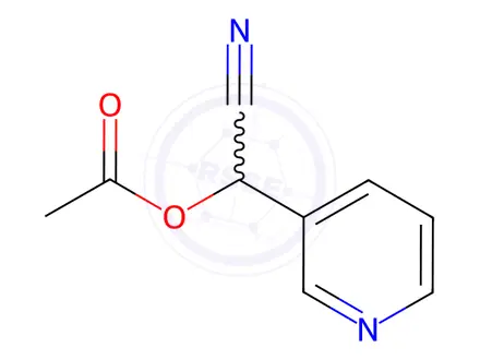 Chemical structure of Cyano(pyridin-3-yl)methyl acetate