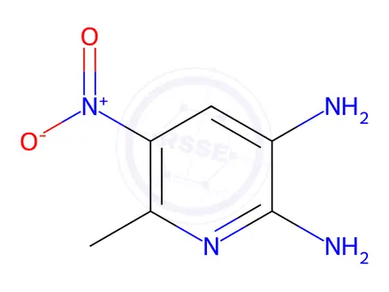 Chemical structure of 2,3-Diamino-6-methyl-5-nitropyridine