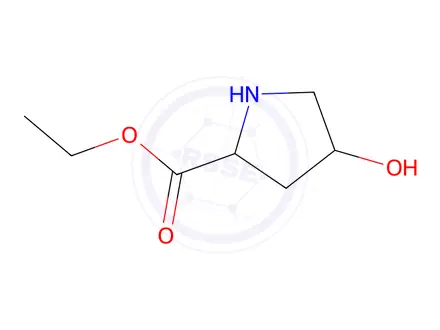 Chemical structure of Ethyl 4-hydroxypyrrolidine-2-carboxylate hydrochloride