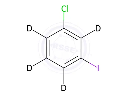 Chemical structure of 1-Chloro-3-Iodobenzene-2,4,5,6-d4