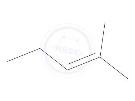 Chemical structure of 2-Pentene, 2-methyl-