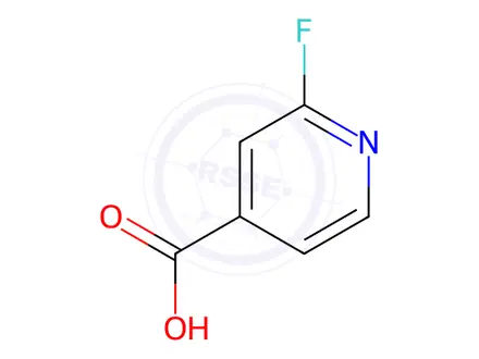 Chemical structure of 2-Fluoropyridine-4-carboxylic acid