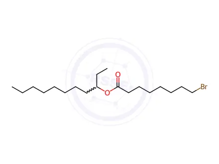 Chemical structure of undecan-3-yl 8-bromooctanoate