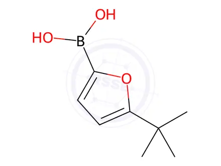 Chemical structure of (5-(Tert-butyl)furan-2-yl)boronic acid