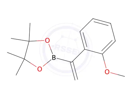 Chemical structure of 2-(1-(2-Methoxyphenyl)vinyl)-4,4,5,5-tetramethyl-1,3,2-dioxaborolane