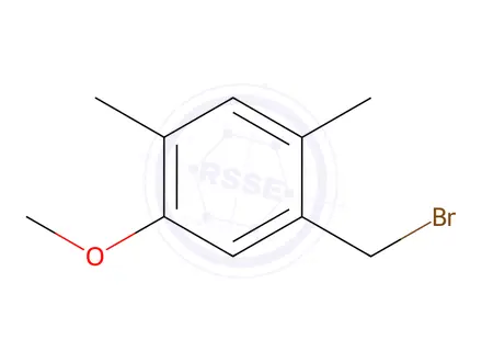 Chemical structure of 1-(Bromomethyl)-5-methoxy-2,4-dimethylbenzene