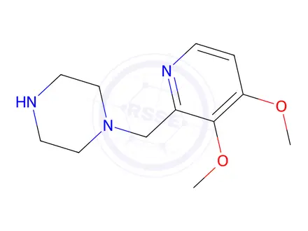 Chemical structure of 1-(3,4-Dimethoxy-pyridin-2-ylmethyl)-piperazine