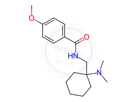 Chemical structure of N-((1-(Dimethylamino)cyclohexyl)methyl)-4-methoxybenzamide
