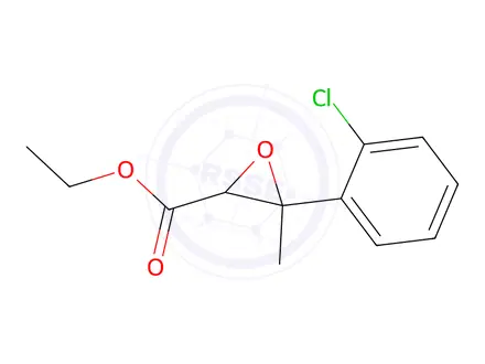 Chemical structure of Ethyl 3-(2-chlorophenyl)-3-methyloxirane-2-carboxylate