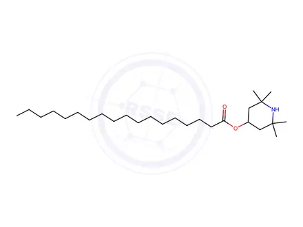 Chemical structure of 2,2,6,6-Tetramethyl-4-piperidinyl stearate