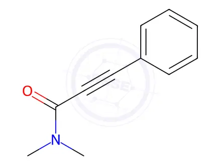 Chemical structure of N,N-dimethyl-3-phenylpropiolamide