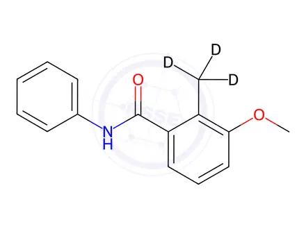 Chemical structure of 3-Methoxy-2-methyl-N-phenylbenzamide-d3