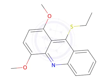 Chemical structure of 9-(Ethylthio)-1,4-dimethoxyacridine