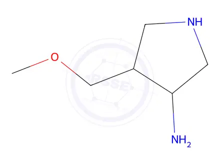 Chemical structure of 4-(Methoxymethyl)pyrrolidin-3-amine