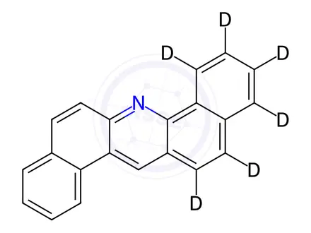 Chemical structure of Dibenz[a,h]acridine-d6 (Major)
