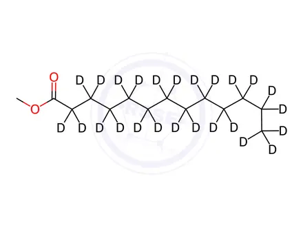 Chemical structure of Methyl Tridecanoate-d25