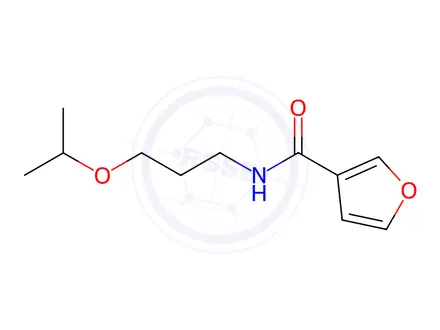 Chemical structure of N-(3-isopropoxypropyl)furan-3-carboxamide