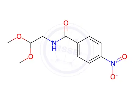 Chemical structure of N-(2,2-Dimethoxyethyl)-4-nitrobenzamide