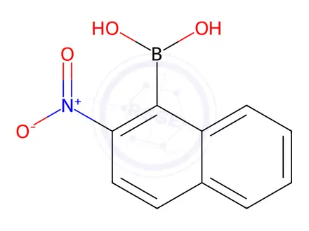 Chemical structure of (2-nitronaphthalen-1-yl)boronic acid