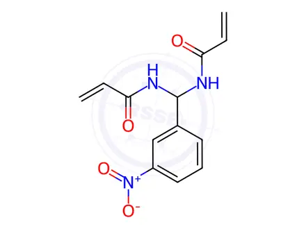 Chemical structure of N,N'-((3-Nitrophenyl)methylene)diacrylamide