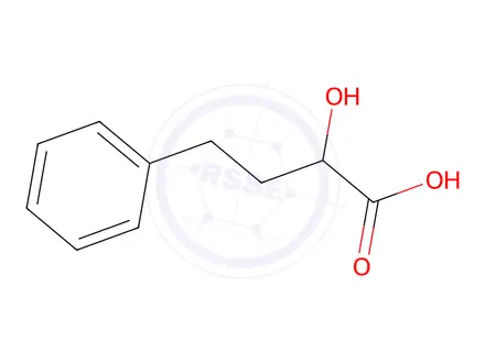 Chemical structure of 2-hydroxy-4-phenylbutanoic acid