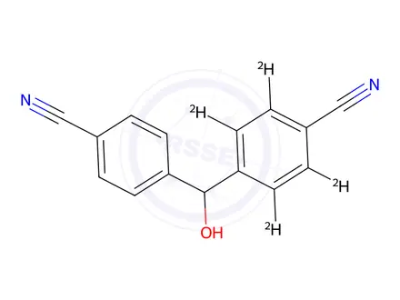 Chemical structure of Bis(4-cyanophenyl)methanol-d