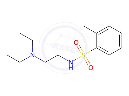 Chemical structure of N-[2-(Diethylamino)ethyl]-2-methylbenzene-1-sulfonamide