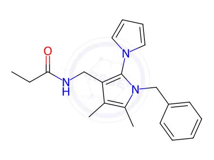Chemical structure of N-({1'-benzyl-4',5'-dimethyl-1'H-[1,2'-bipyrrole]-3'-yl}methyl)propanamide