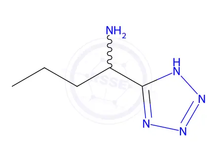 Chemical structure of 1-(1H-1,2,3,4-tetrazol-5-yl)butan-1-amine