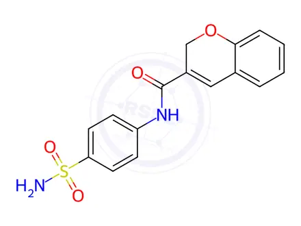 Chemical structure of N-(4-Sulfamoylphenyl)-2H-chromene-3-carboxamide