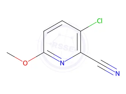 Chemical structure of 3-Chloro-6-methoxypicolinonitrile