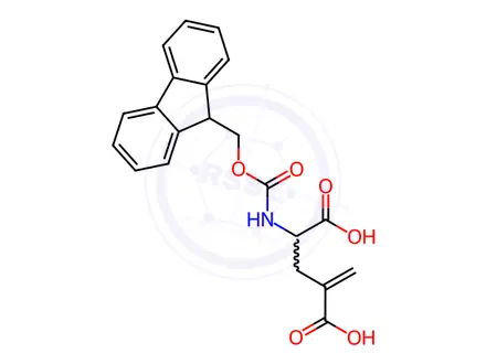 Chemical structure of Fmoc--methylene-DL-glutamic acid