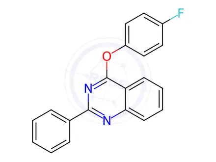 Chemical structure of 4-(4-Fluorophenoxy)-2-phenylquinazoline