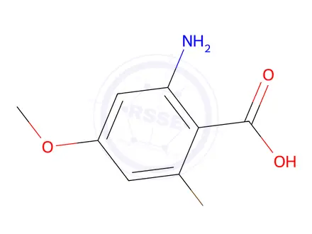 Chemical structure of 2-Amino-6-bromo-4-methoxy-benzoic Acid