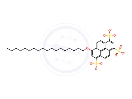Chemical structure of 8-Octadecyloxypyrene-1,3,6-trisulfonic Acid Trisodium Salt