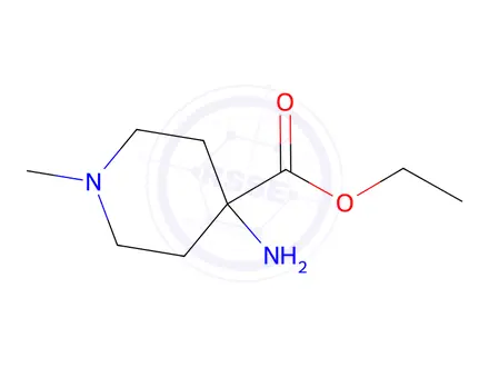 Chemical structure of Ethyl 4-amino-1-methylpiperidine-4-carboxylate