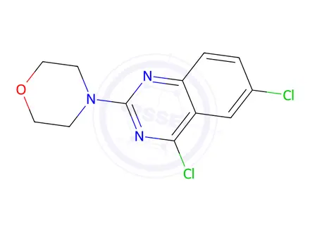 Chemical structure of 4-(4,6-Dichloroquinazolin-2-yl)morpholine