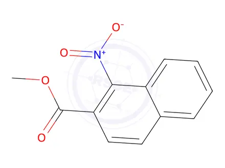 Chemical structure of Methyl 1-Nitronaphthalene-2-carboxylate