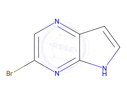Chemical structure of 3-Bromo-5H-pyrrolo[2,3-b]pyrazine