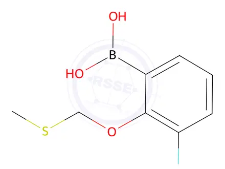 Chemical structure of (3-Fluoro-2-((methylthio)methoxy)phenyl)boronic acid