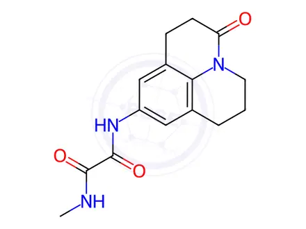 Chemical structure of N1-Methyl-N2-(3-oxo-2,3,6,7-tetrahydro-1H,5H-pyrido[3,2,1-ij]quinolin-9-yl)oxalamide