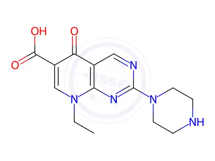 Chemical structure of Pipemidic acid