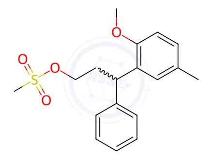 Chemical structure of 3-(2-Methoxy-5-Methylphenyl)-3-Phenylpropyl Methanesul