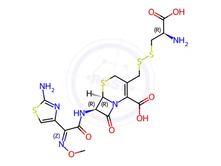 Chemical structure of Desfuroyl Ceftiofur Cysteine Disulfide (Contain 5% Ceftiofur)