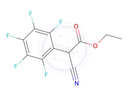 Chemical structure of Ethyl 2-cyano-2-(perfluorophenyl)acetate