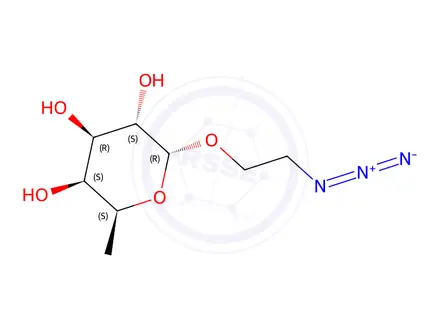 Chemical structure of 2-Azidoethyl α-L-fucopyranoside