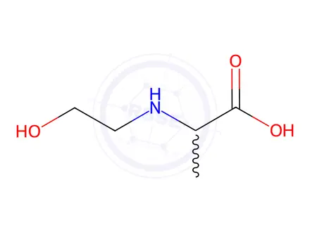 Chemical structure of Alanine, N-(2-hydroxyethyl)-(9CI)