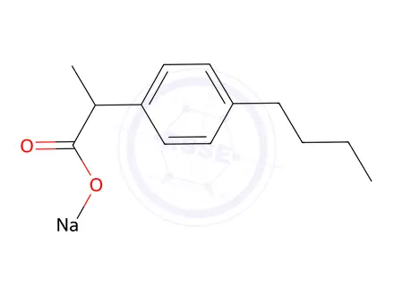 Chemical structure of Ibuprofen EP Impurity B Sodium