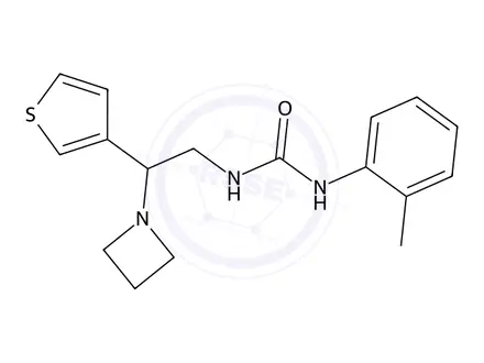 Chemical structure of 1-(2-(Azetidin-1-yl)-2-(thiophen-3-yl)ethyl)-3-(o-tolyl)urea